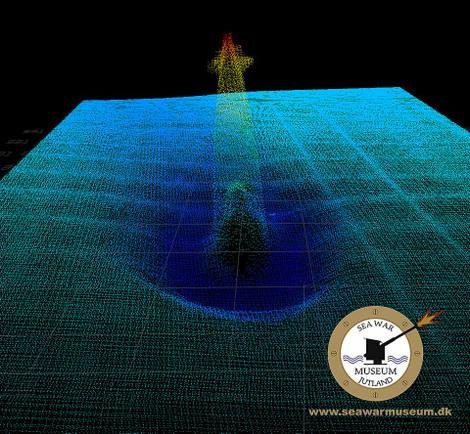 Radar scan of the sunken sub.